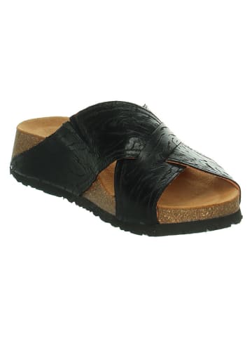 Think! Leren slippers "Koak" zwart