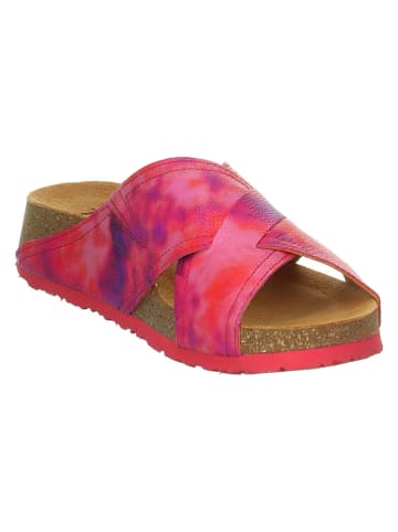 Think! Leren slippers "Koak" rood/roze/paars