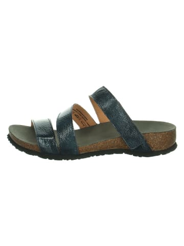 Think! Leren slippers "Julia" groen