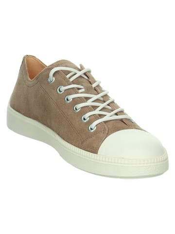 Think! Skórzane sneakersy "Turna" w kolorze szarobrązowym