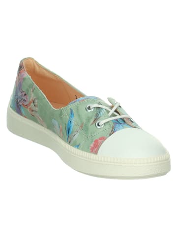 Think! Leren ballerina's "Turna" groen