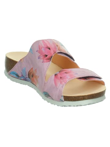 Think! Leren slippers "Julia" lichtroze