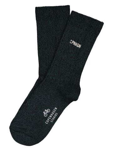 Copenhagen Studios Socken in Schwarz/ Blau