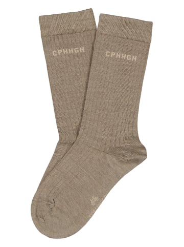 Copenhagen Studios Skarpety w kolorze jasnobrązowym