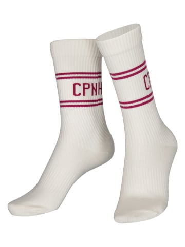 Copenhagen Studios Tennissocken in Weiß/ Pink