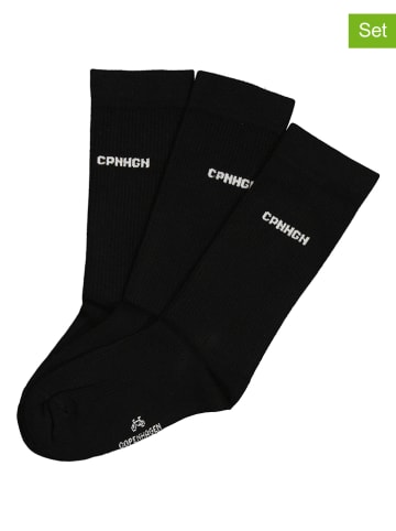 Copenhagen Studios 3er-Set: Socken in Schwarz