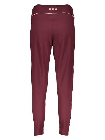 Copenhagen Studios Legginsy sportowe w kolorze bordowym