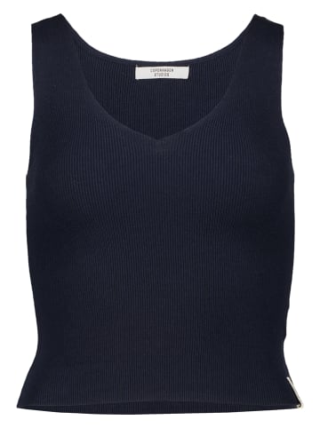 Copenhagen Studios Top w kolorze granatowym