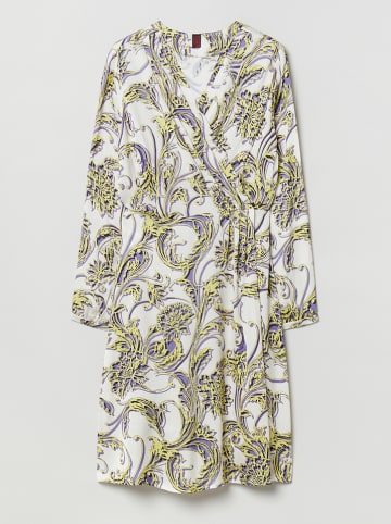 STEFANEL Jurk wit/geel/paars