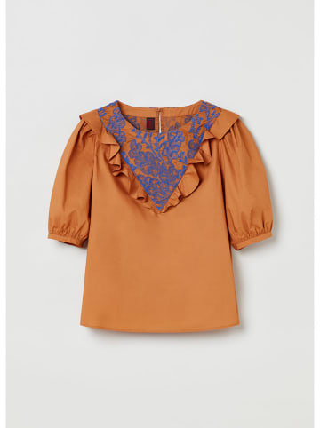 STEFANEL Bluzka w kolorze karmelowym