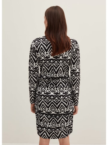 STEFANEL Jurk zwart/wit