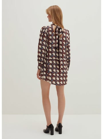 STEFANEL Kleid in Schwarz/ Rot/ Hellblau