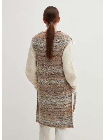 STEFANEL Bezrękawnik w kolorze jasnobrązowo-szarym