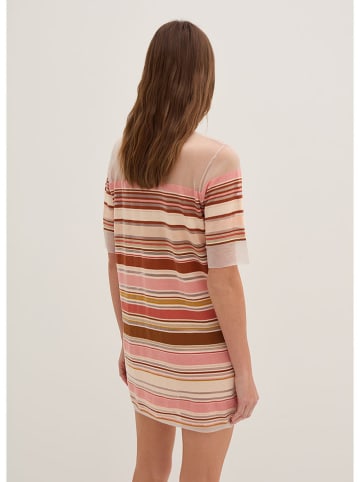 STEFANEL Kleid in Beige/ Rosa