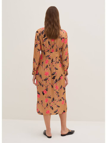 STEFANEL Kleid in Hellbraun/ Rosa