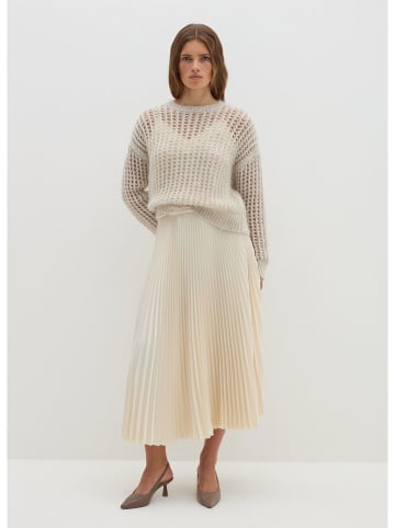 STEFANEL Plisseerock in Creme