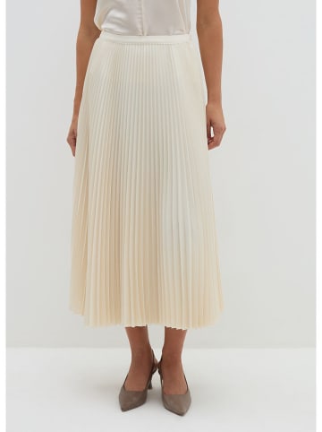 STEFANEL Plisseerock in Creme