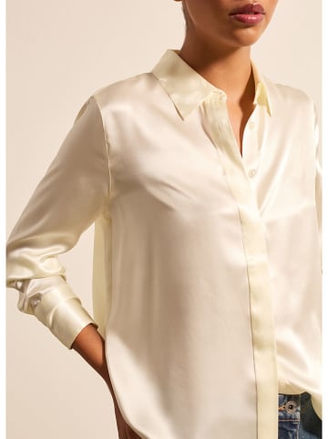STEFANEL Jedwabna bluzka w kolorze kremowym