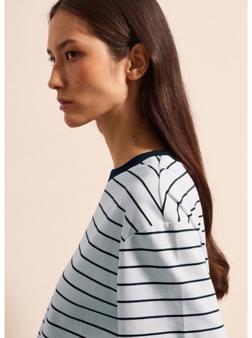 STEFANEL Shirt in Hellblau/ Dunkelblau