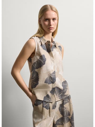 STEFANEL Blousetop beige/zwart
