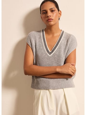 STEFANEL Bezrękawnik w kolorze szarym