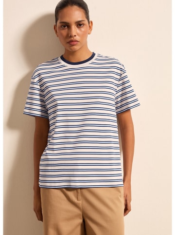 STEFANEL Koszulka w kolorze kremowo-niebieskim