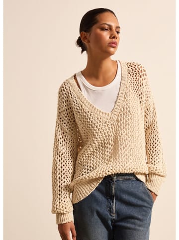 STEFANEL Sweter w kolorze beżowym