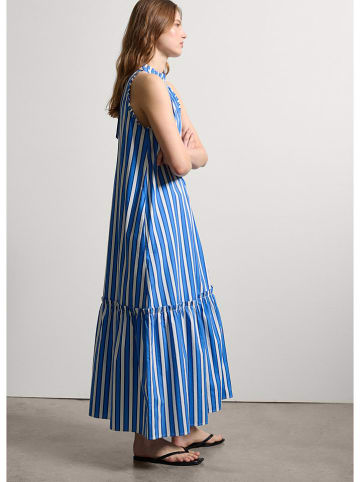 STEFANEL Jurk blauw/wit