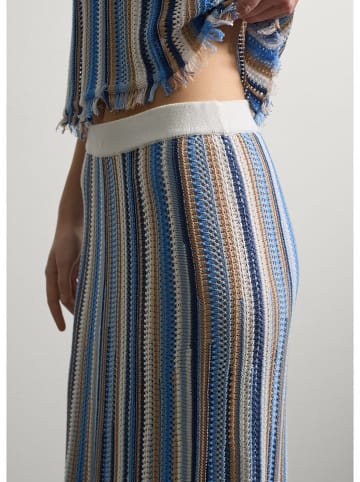 STEFANEL Rok blauw/crème