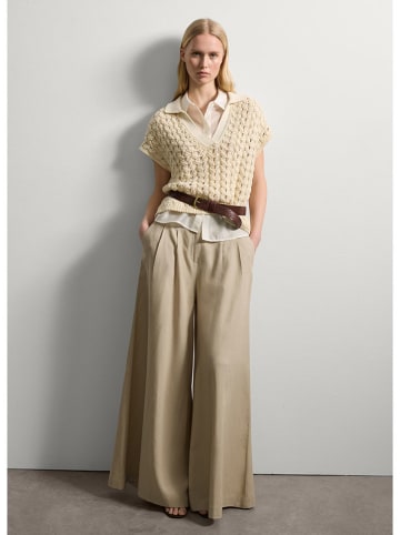 STEFANEL Sweter w kolorze kremowym