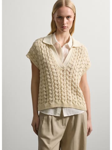 STEFANEL Sweter w kolorze kremowym