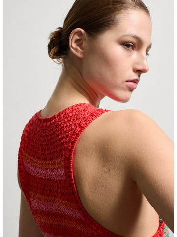 STEFANEL Jurk rood/groen