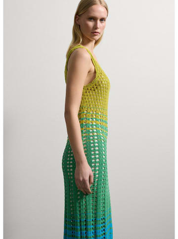 STEFANEL Kleid in Limette/ Grün/ Blau