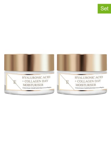 ErthSkin 2-delige set: dagcrèmes ''Hyaluronic acid & Collagen'' - 2x 50 ml
