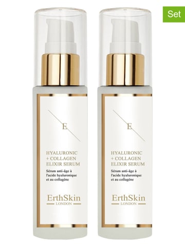 ErthSkin 2-delige set: seruma ''Hyaluronic acid & Collagen'' - 2x 60 ml