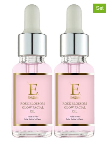 ErthSkin 2-delige set: gezichtsoliën ''Rose Blossom'' - 2x 30 ml