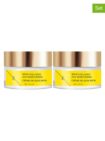 ErthSkin Kremy na dzień (2 szt.) "Collagen" - SPF 50 - 2x 50 ml