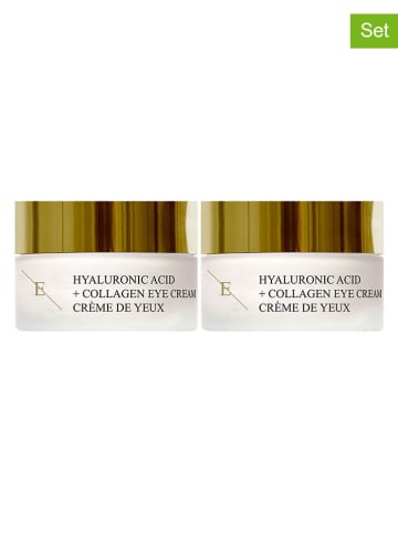 ErthSkin 2-delige set: oogcrèmes ''Hyaluronic Acid + Collagen'' - 2x 30 ml