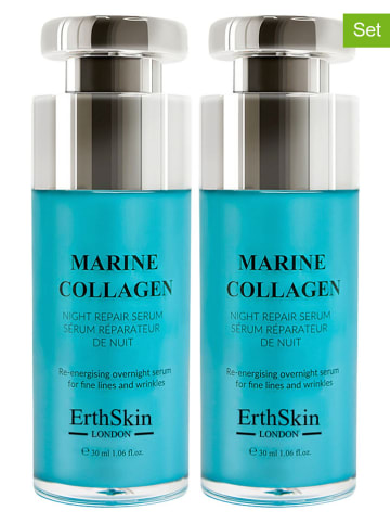 ErthSkin 2-delige set: serum ''Marine Collagen Night Repair'' - 2x 30 ml