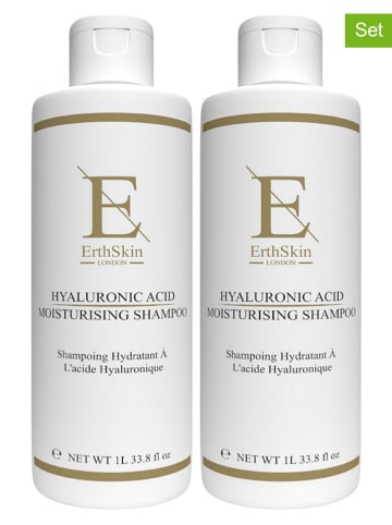 ErthSkin 2-delige set: shampoos ''Hyaluronic Acid'' - 2x 1 l