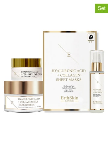ErthSkin 6tlg. Gesichtspflege-Set ''Hyaluronic Acid + Collagen''