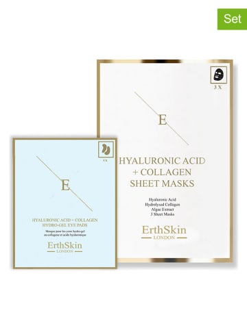ErthSkin 8tlg. Gesichtspflege-Set ''Hyaluronic Acid + Collagen''