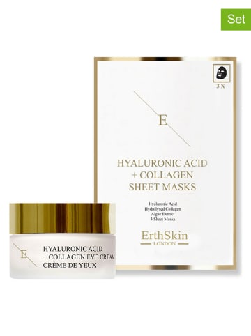 ErthSkin 4tlg. Gesichtspflege-Set ''Hyaluronic Acid & Collagen''