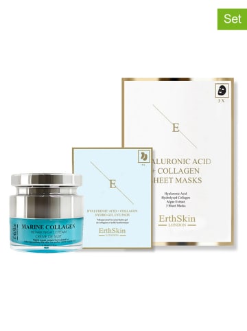 ErthSkin 9-delige gezichtsverzorgingset ''Marine Collagen & Hyal. Acid + Collagen''