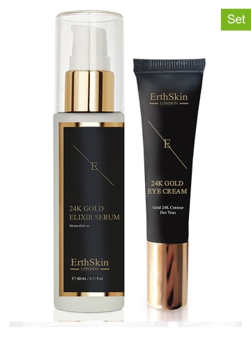 ErthSkin 2tlg. Gesichtspflege-Set ''24k Gold''