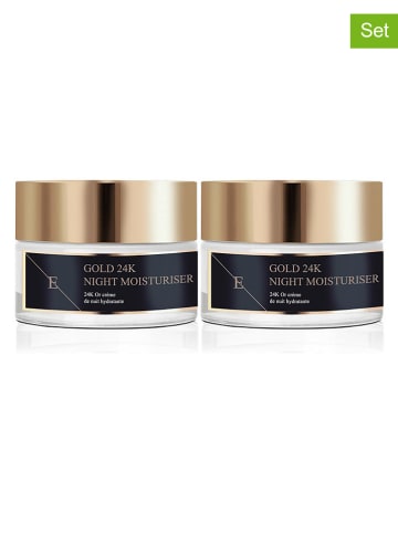 ErthSkin 2er-Set: Nachtcremen ''24k Gold'' - 2x 50 ml