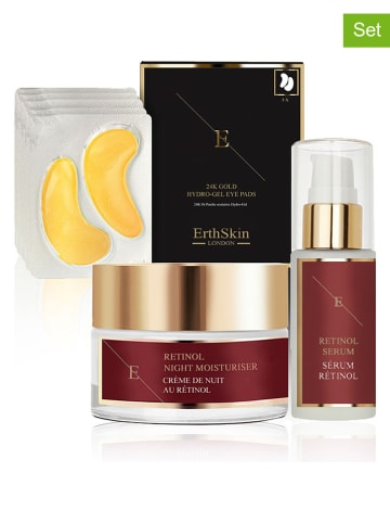 ErthSkin 7tlg. Gesichtspflege-Set ''Retinol + Collagen Gold''