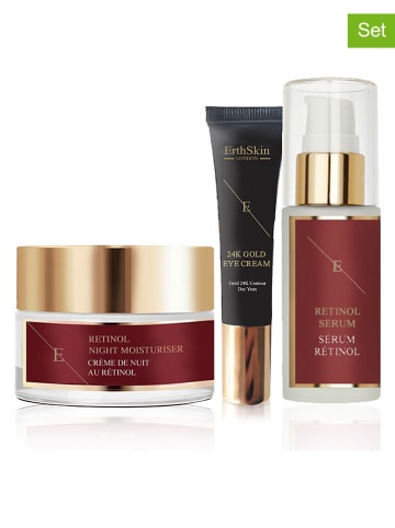ErthSkin 3-delige gezichtsverzorgingset ''Retinol + 24k Gold''