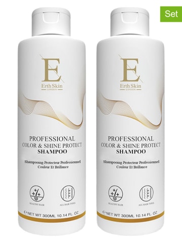 ErthSkin 2-delige set: shampoos ''Color & Shine Protect'' - 2x 300 ml
