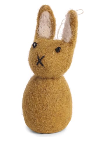 Gry & Sif Dekohänger ''Bunny'' in Ocker - (H)8,5 x Ø 3 cm